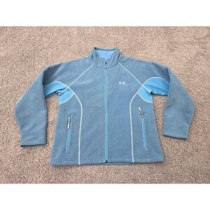 Under Armour Jacket Womens Large Full Zip Fleece Outdoor Athletic‎ Warm Pullover